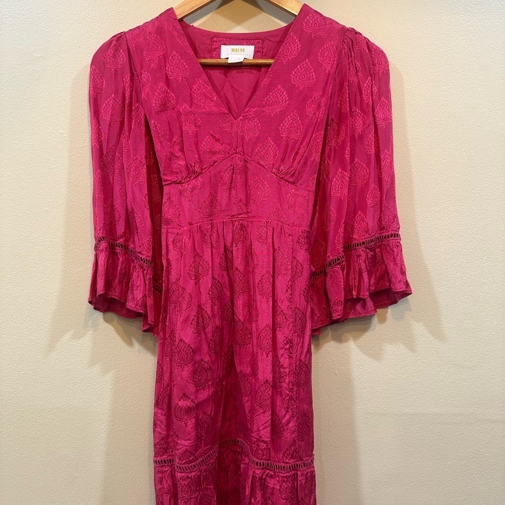 Maeve x Anthropologie Christine Belted Mini Dress Size 0 - Picture 4 of 11